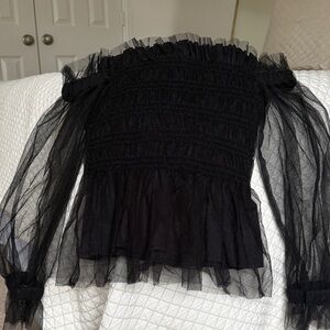 Black Off-Shoulder Top